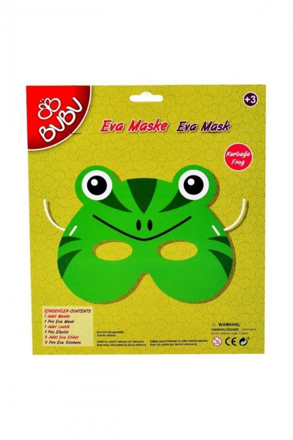Bubu Ceren Oyuncak Eva Maske Kurbağa