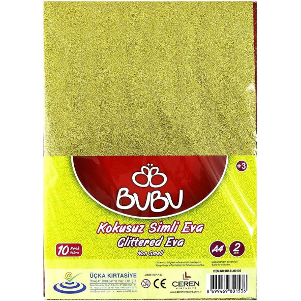 Bubu Karışık Kokusuz Simli Eva Bu00102 10lu 20x30 ürün görseli