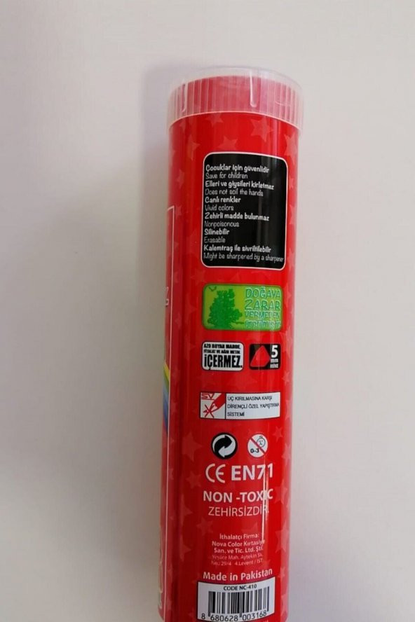 Nova Color Kuru Boya 12 Renk Jumbo Tüp ürün görseli