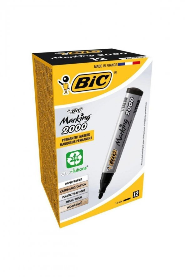 Bic Bıc Marking 2000 Siyah Yuvarlak Uçlu Markör Kalem ürün görseli