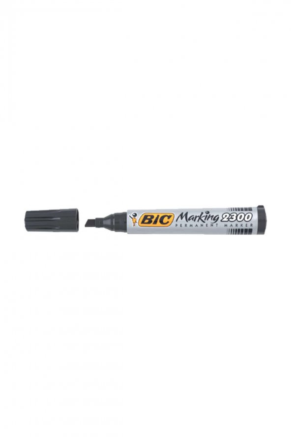 Bic Marking 2300 Permanent Marker Kesik Uç Siyah 12li Kutu