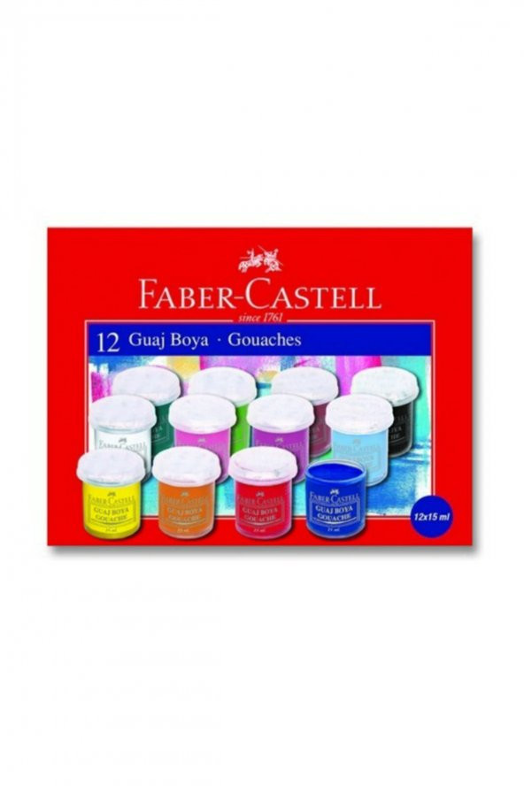 Faber Castell Guaj Boya 12li 15 ml