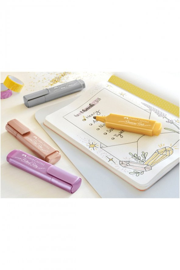Faber Castell Metalik Işaretleme Kalemi Brilliant Ruby - Resim 3