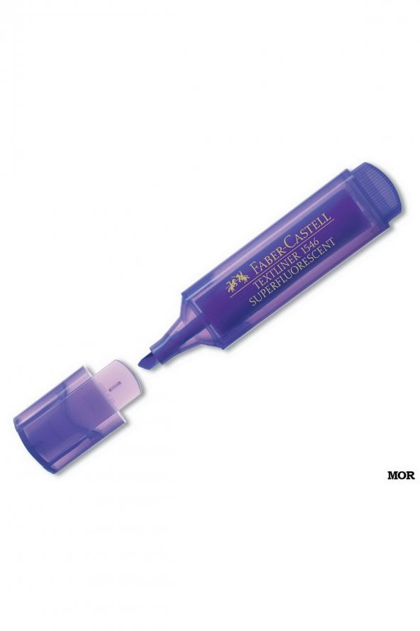 Faber Castell Textliner 1546 Fosforlu Kalem Mor ürün görseli