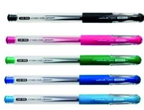 Unibal  Uni-ball Signo needle iğne uçlu 0.38 Jel Kalem  3 lü set ürün görseli