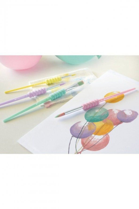 Faber Castell Soft Touch Fırça Pastel 4 Çeşit - Resim 2