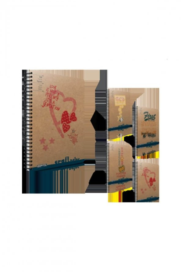 Gıpta Craft Notes Sert Kapak Defter Spiralli A-4 100-1 3-1775000-2011 ürün görseli