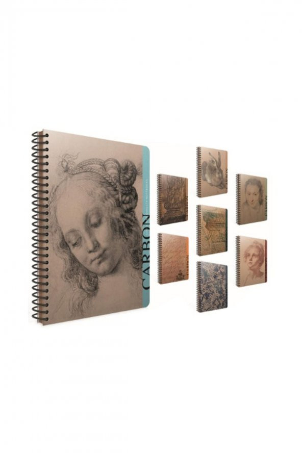 Gıpta Carbon A4 Spiralli Defter .sert Kapak 96 Yaprak 70 Gr. Düz - Resim 2