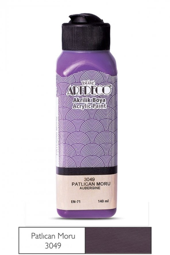 Artdeco 140ml Patlıcan Moru Akrilik Boya 3049 ürün görseli