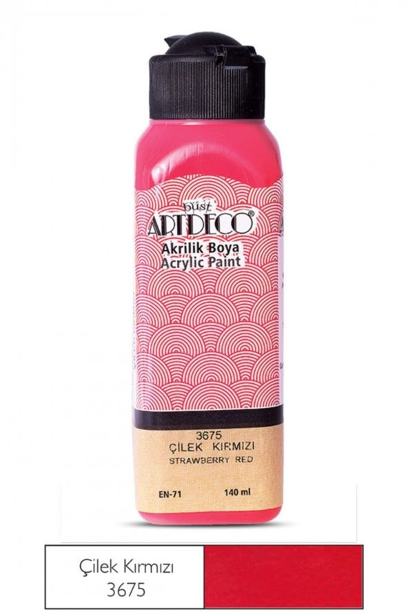 Artdeco Akrilik Boya 140 Ml. 3675 Çilek Kırmızı ürün görseli