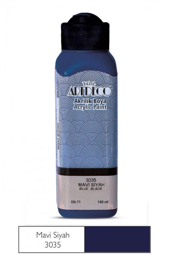 Artdeco 140ml Mavi Siyah Akrilik Boya 3035 ürün görseli