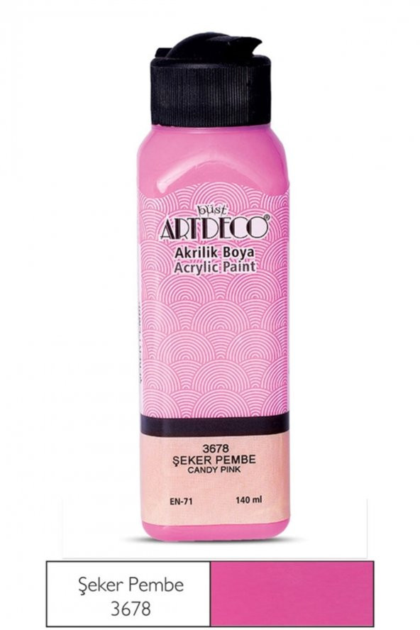 Artdeco 140ml Şeker Pembe Akrilik Boya 3678