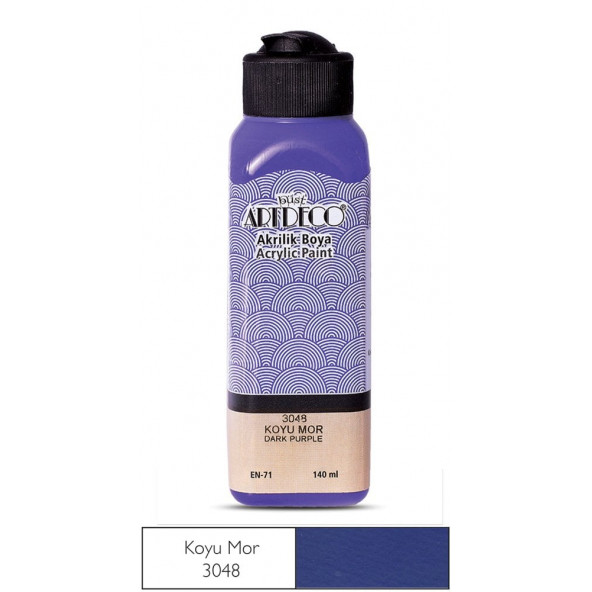 Artdeco Akrilik Boya 140 ml 3048 Koyu Mor