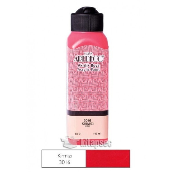 Artdeco 140ml Kırmızı Akrilik Boya 3016 ürün görseli