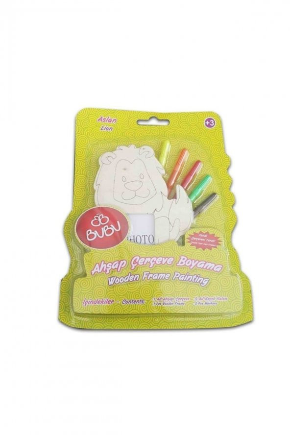 Bubu Ahşap Çerçeve Boyama - 1