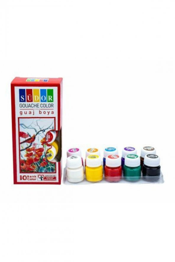 Südor Guaj Boya 10 Renk 15ml Sd522 ürün görseli