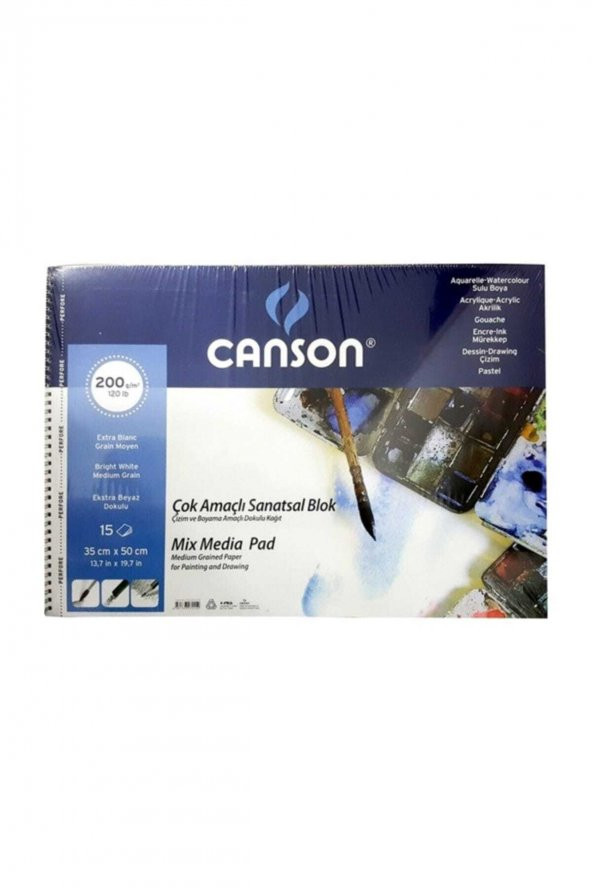 Canson Fıneface Çok Amaçlı Resim Blokları 200gr 35x50 15yp ürün görseli