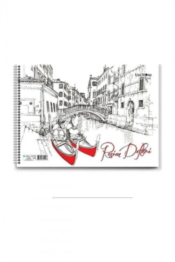 ÇINAR DİZAYN Resim Defteri Spiralli Karton Kapak 15 Yp 33x48 Cm 33001 - Resim 2