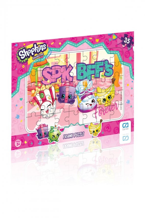 CA Games Shopkins Cicibiciler 35 Parça Frame Puzzle - 5023 /