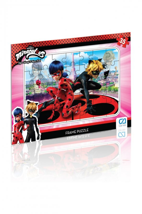 CA Games Miraculous 35 Parça Frame Puzzle Ca-5022