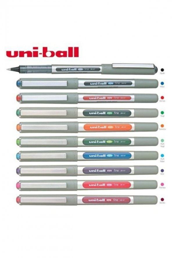 Uni Eye Fine 0.7 Roller Kalem - Siyah - Resim 3