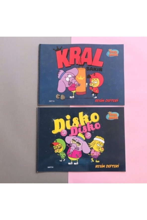 Gıpta Kral Şakir 25x35 cm 15 Yaprak Resim Defteri - Resim 2