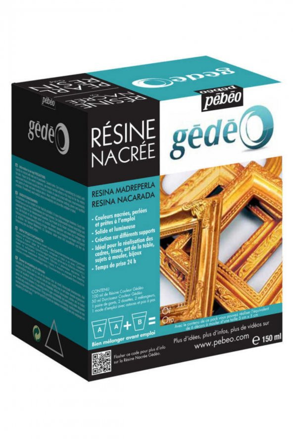 Pebeo Gedeo Altın Sedef Reçine - 150ml Kit ürün görseli