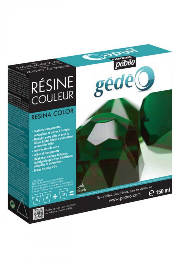 Pebeo Gedeo Açık Yeşil Reçine - 150ml Kit