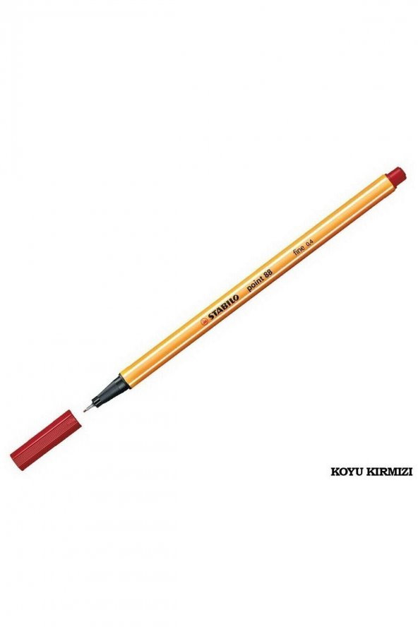 Stabilo Point 88 Ince Uçlu Kalem 0.4 Mm Koyu Kırmızı ürün görseli