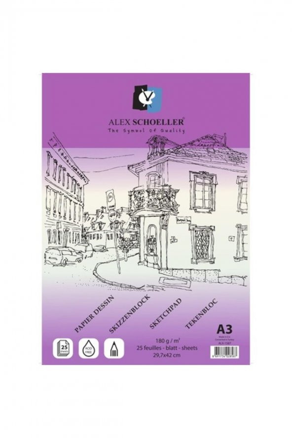 Alex Eskiz Blok A3 180gr 25 Yp. Alx-1587/ ürün görseli