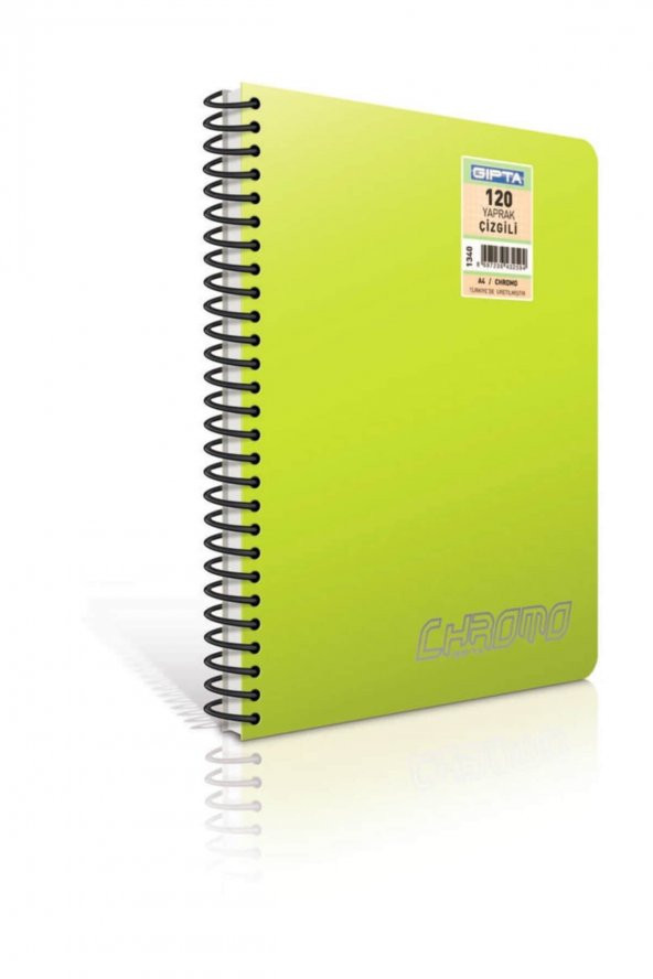 Gıpta Chromo Spiralli Pp Kapak Defter A4 - 160 Yaprak Çizgili