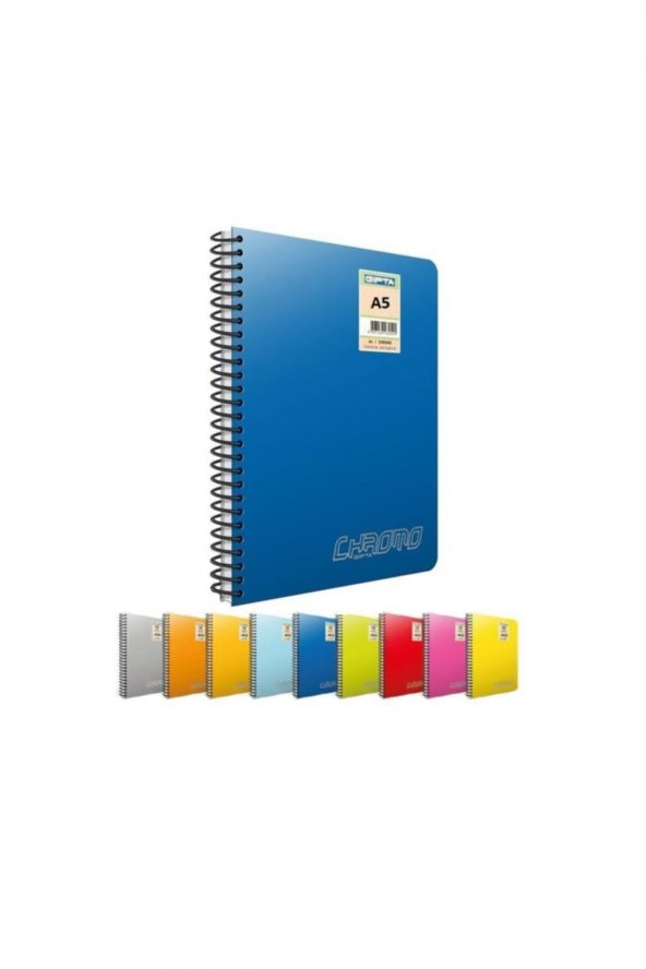 Chroma Gıpta Chromo Plastik Kapak Spiralli Defter A-5 120 Yaprak Kareli 3-1350000-2012 ürün görseli