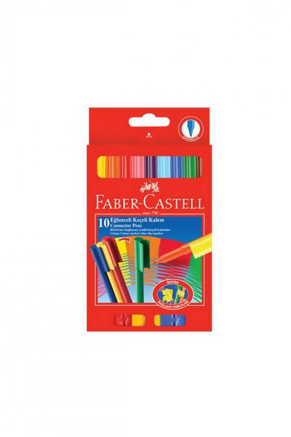 Faber Castell Fabercastell Eğlenceli Keçeli Kalem 10 Renk 111500