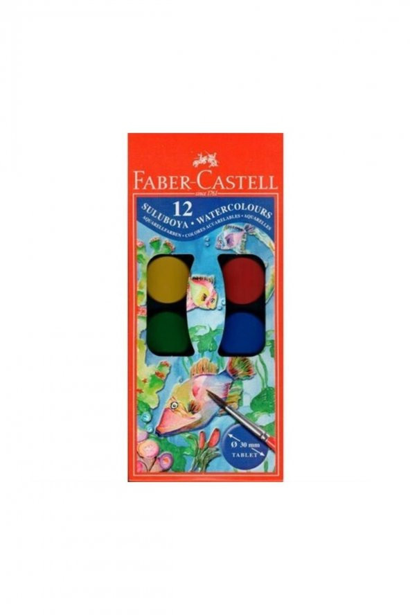 Faber Castell Sulu Boya Küçük Boy 12li ürün görseli