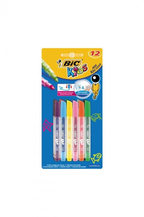 Bic Kids Couleur Mini Keçeli Kalem 12 Renk 8374903