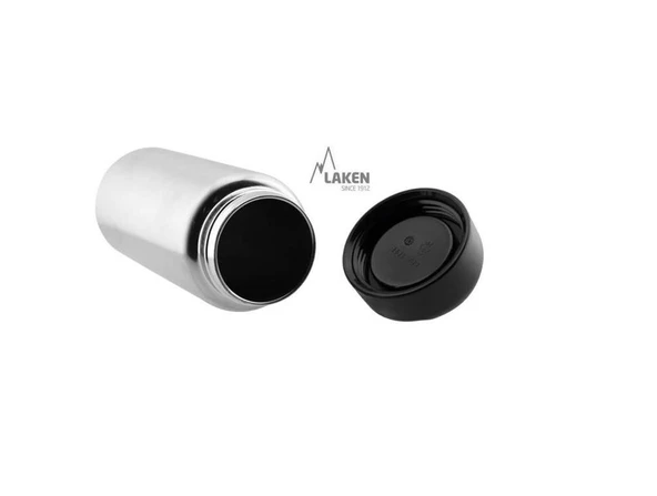Laken Çelik 18/8 Classic Termos Şişe 0,50L - Beyaz  LKTA5B - Resim 4