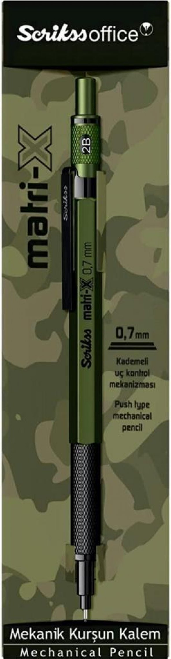 Scrikss Matri-X Versatil 0.7 mm Haki Şeffaf Kutu - 3