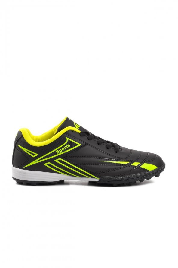 Ayakmod 125 Siyah-Neon Sarı Unisex Halı Saha Ayakkabısı