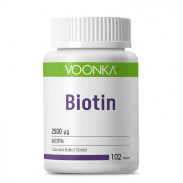 Voonka Biotin İçerikli Takviye Edici Gıda 102 Tablet