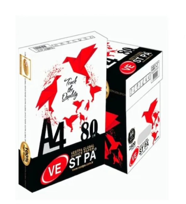 Vestpa Fotokopı A4 5Lı Beyaz 500Lu 21*29.7Mm - 2