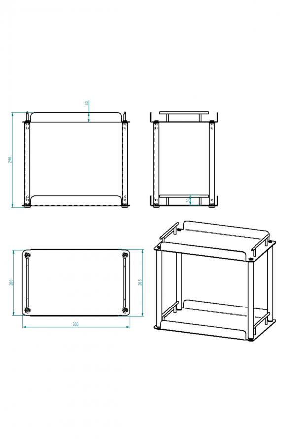 2 Katlı Banyo & Mutfak Organizer Raf - 4