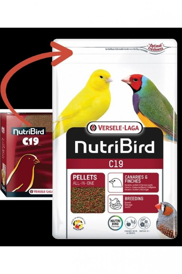 Nutrıbırd C19 Kanarya - Finch Pelet 10 Kg