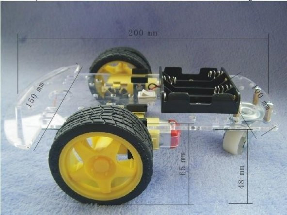 2WD Robot Araba Kiti 2WD Şase Arduino