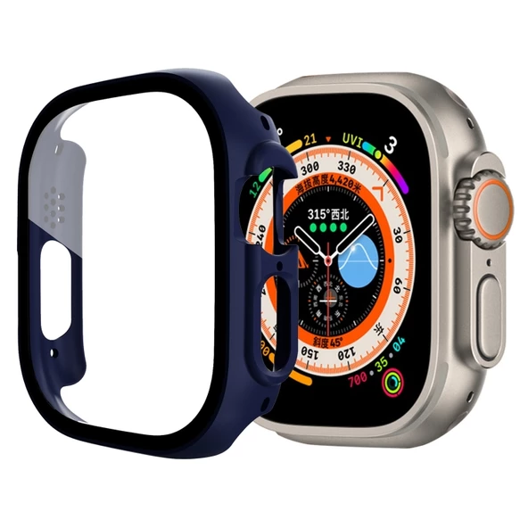 Gpack Apple Watch Ultra 49mm Ekran Koruyucu Full Glue Gard Önü Kapalı Sert