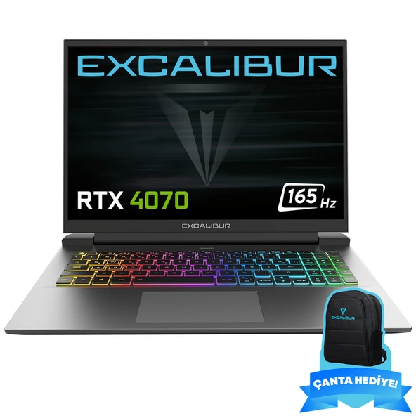 Casper Excalibur G911.1390-DF70X-C Intel Core i9-13900HX 32GB DDR5 RAM 1TB NVME SSD GEN4 8GB RTX4070 Freedos Gaming Laptop