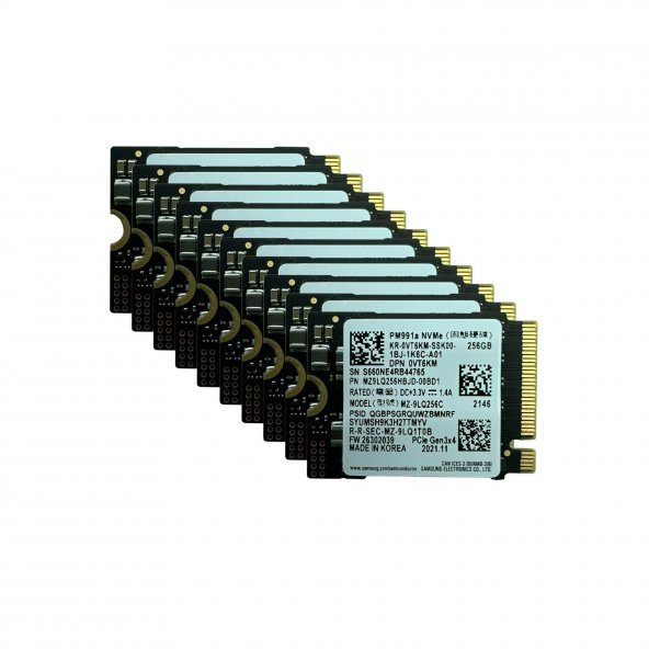 Samsung PM991a 256GB 5li M.2 NVMe SSD