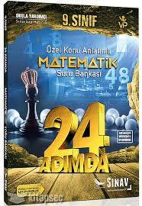 Sınav Yayınları 9. Sınıf Matematik 24 Adımda Özel Konu Anlatımlı Soru Bankası