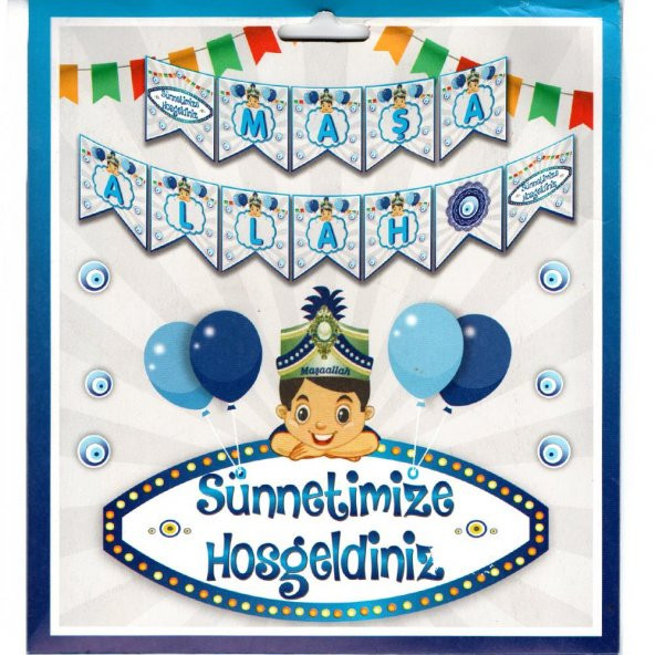 Sünnet Temalı Maşallah Karton Banner