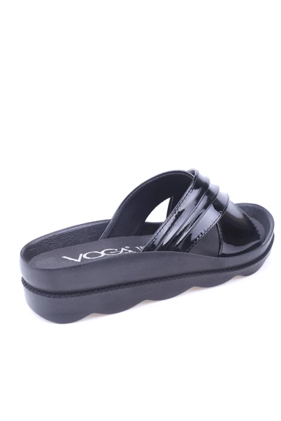 Walkenzo Voga Kadın 2471 Rugan Anatomik Çapraz Günlük Terlik - Resim 7