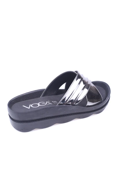 Walkenzo Voga Kadın 2471 Rugan Anatomik Çapraz Günlük Terlik - Resim 8